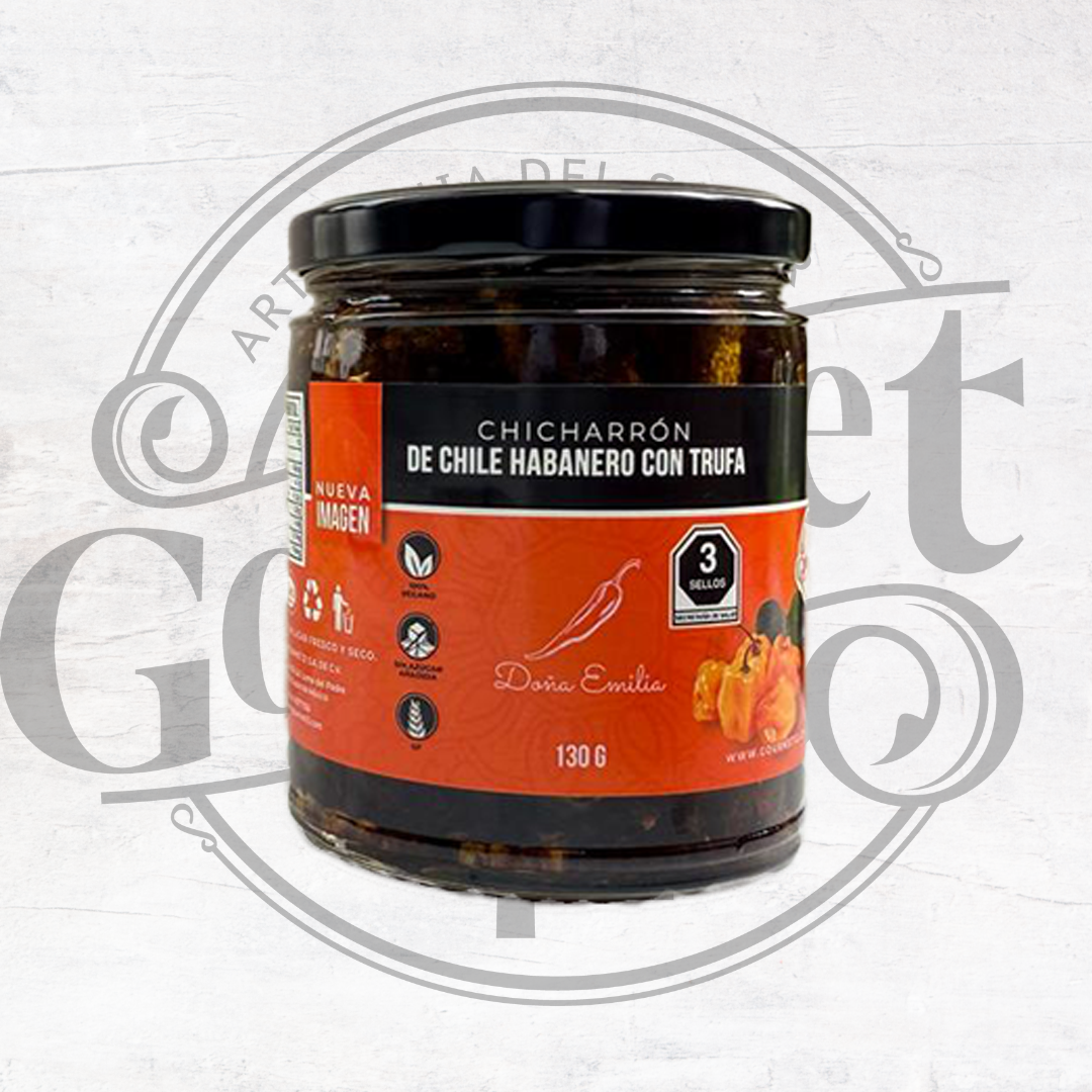 Chicharrón Habanero En Oliva Con Trufa 130 Gr